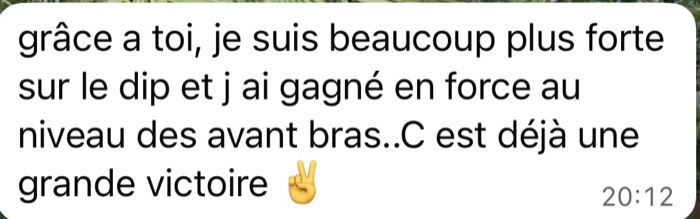 Message reçu de Emma