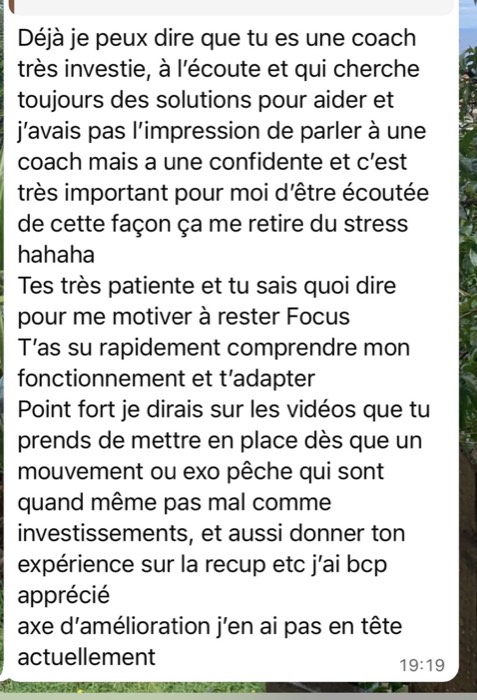 Message reçu de Chloé