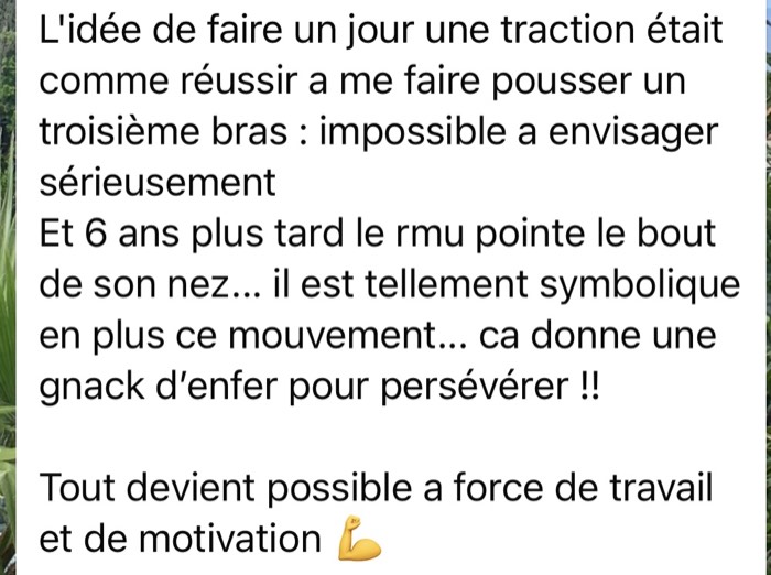 Message reçu de Claire